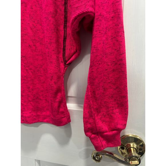 OBERMEYER Vintage Sport Shoulder Pads Hot Pink Turtleneck SIZE SMALL Pre Loved - Picture 4 of 6
